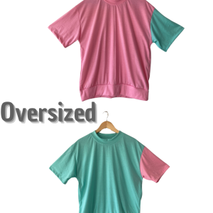 Dual Tone Oversize Tee/ Camiseta oversize de dos tonos