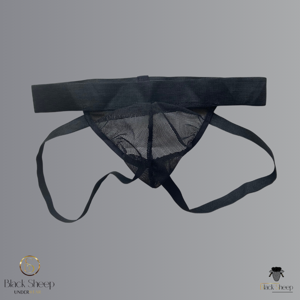 Jockstrap PUSH-UP Transparency- Suspensorios de mesh con realce.