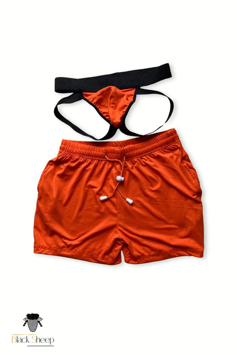 Conjunto Deportivo- Jockstrap push-up + shorts - Imagen 16