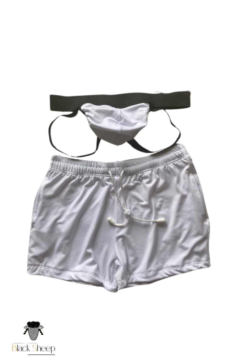 Conjunto Deportivo- Jockstrap push-up + shorts - Imagen 5