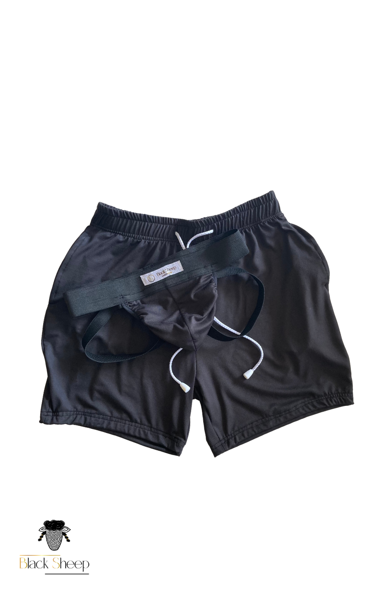 Conjunto Deportivo- Jockstrap push-up + shorts - Imagen 2