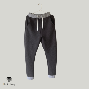 Joggers Dual Tone🖤 Con pretina y puños en contraste.