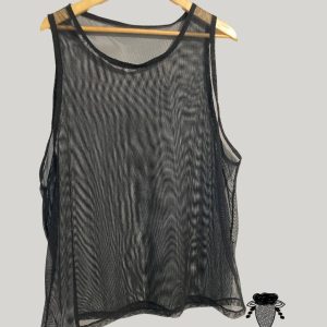 Transparnt Tank top / camiseta de tirantes de malla