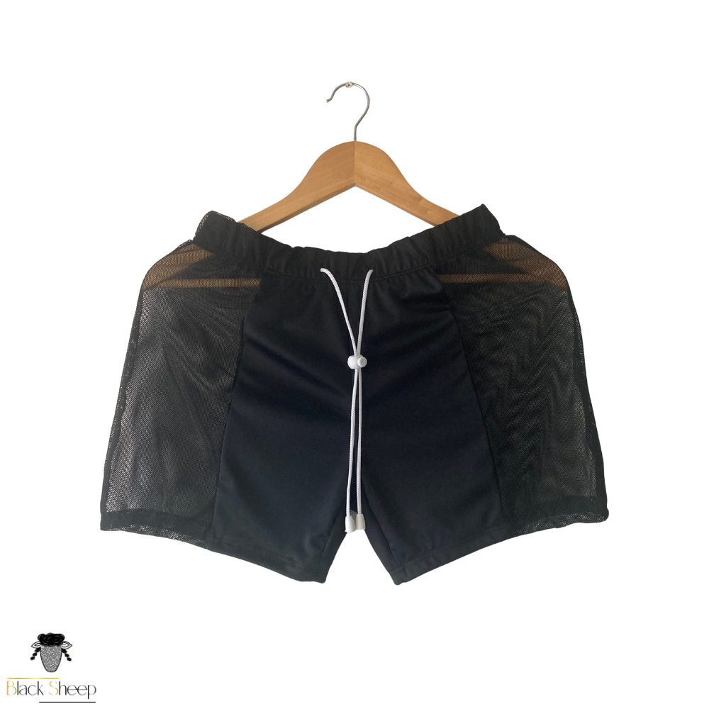 Half Transparency Short | Short con laterales de mesh y centro cubierto. - Imagen 2